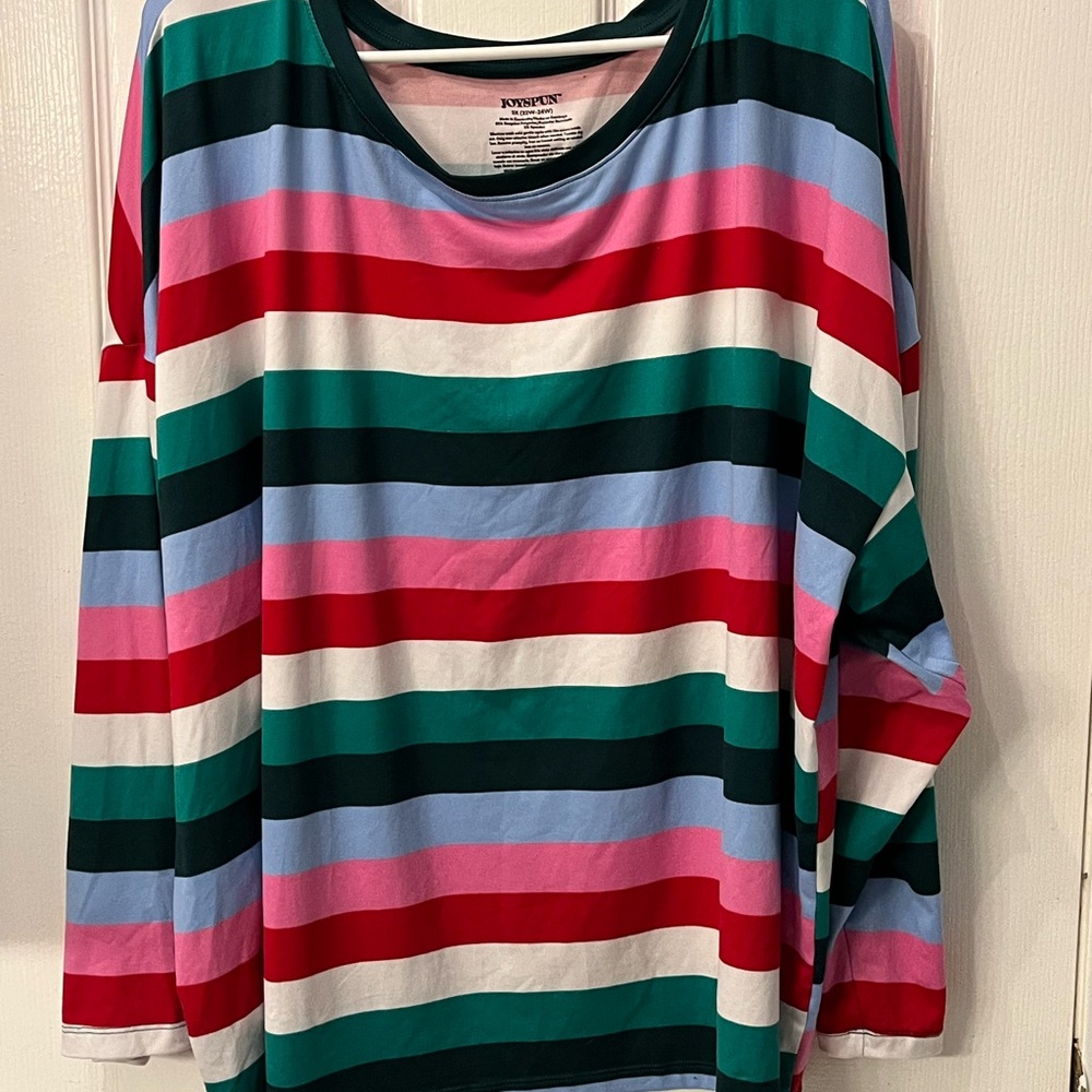 Colorful Striped Long Sleeve Top